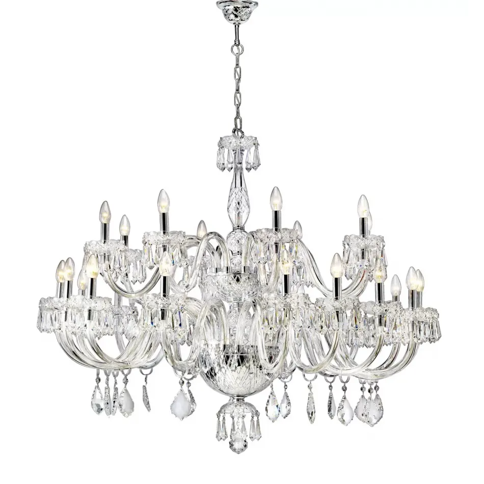 Diamond Chandelier With 2 Levels And 24 Arms