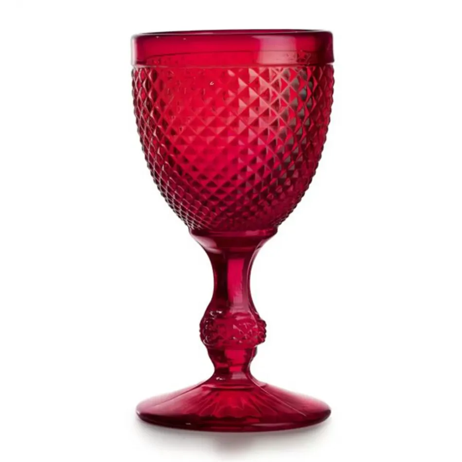 Bicos Red Set With 4 Water Goblets