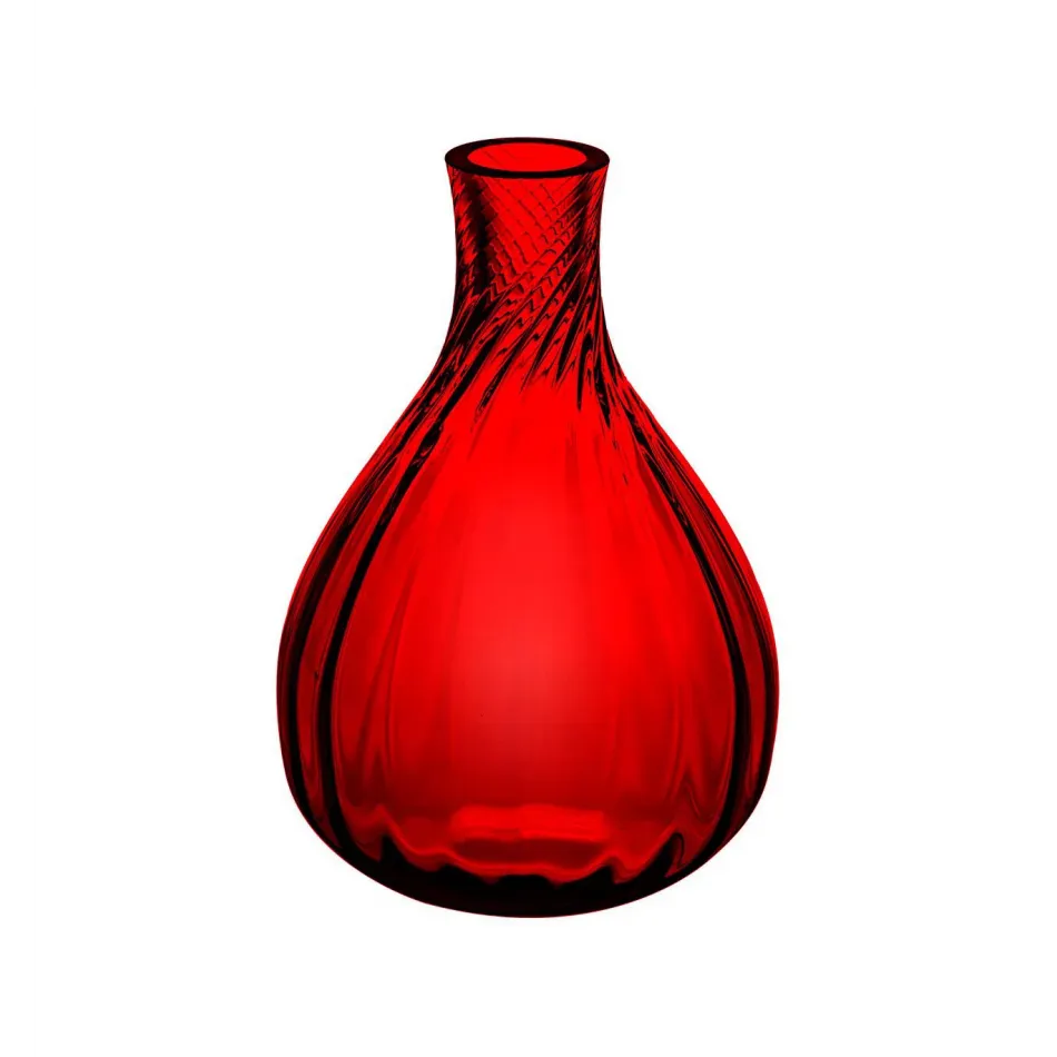 Color Drop Small Bud Vase Red