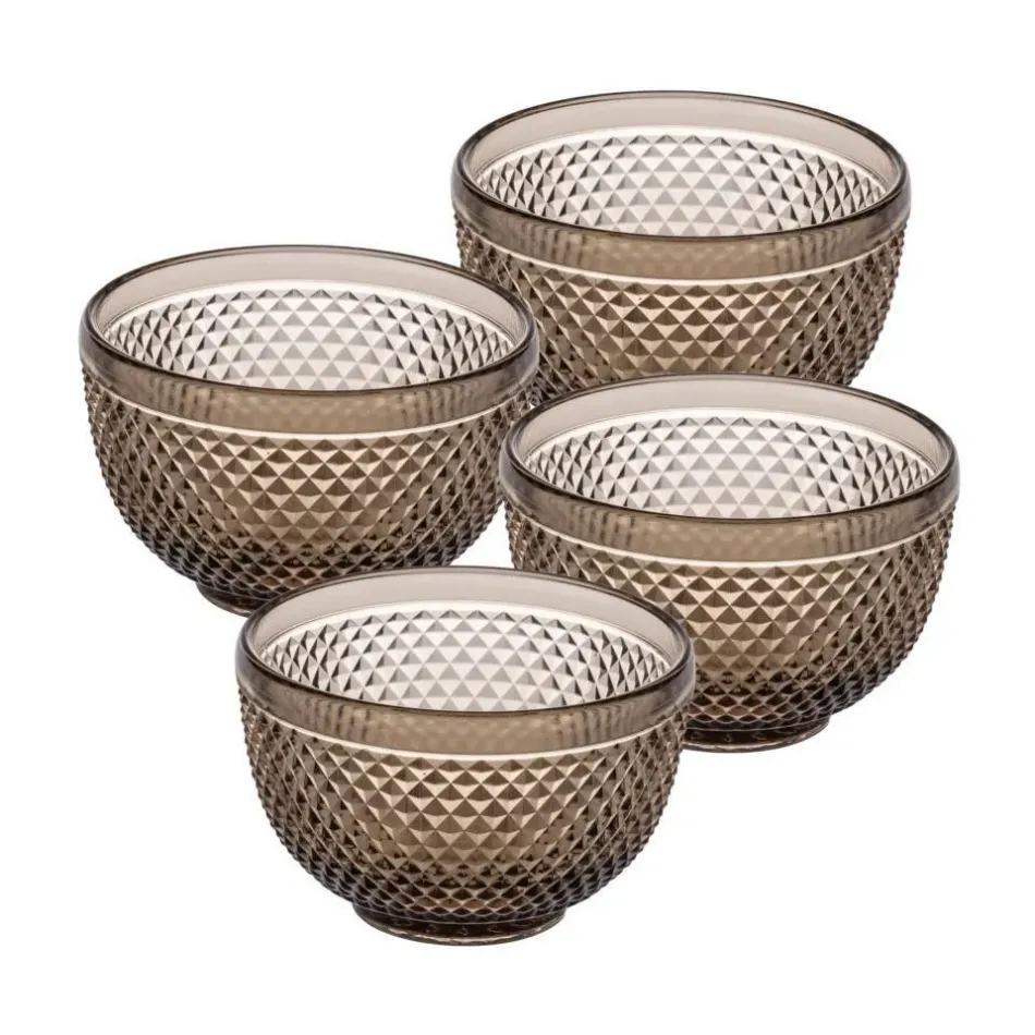 Bicos Brown Small Bowl Brown, Set of 4