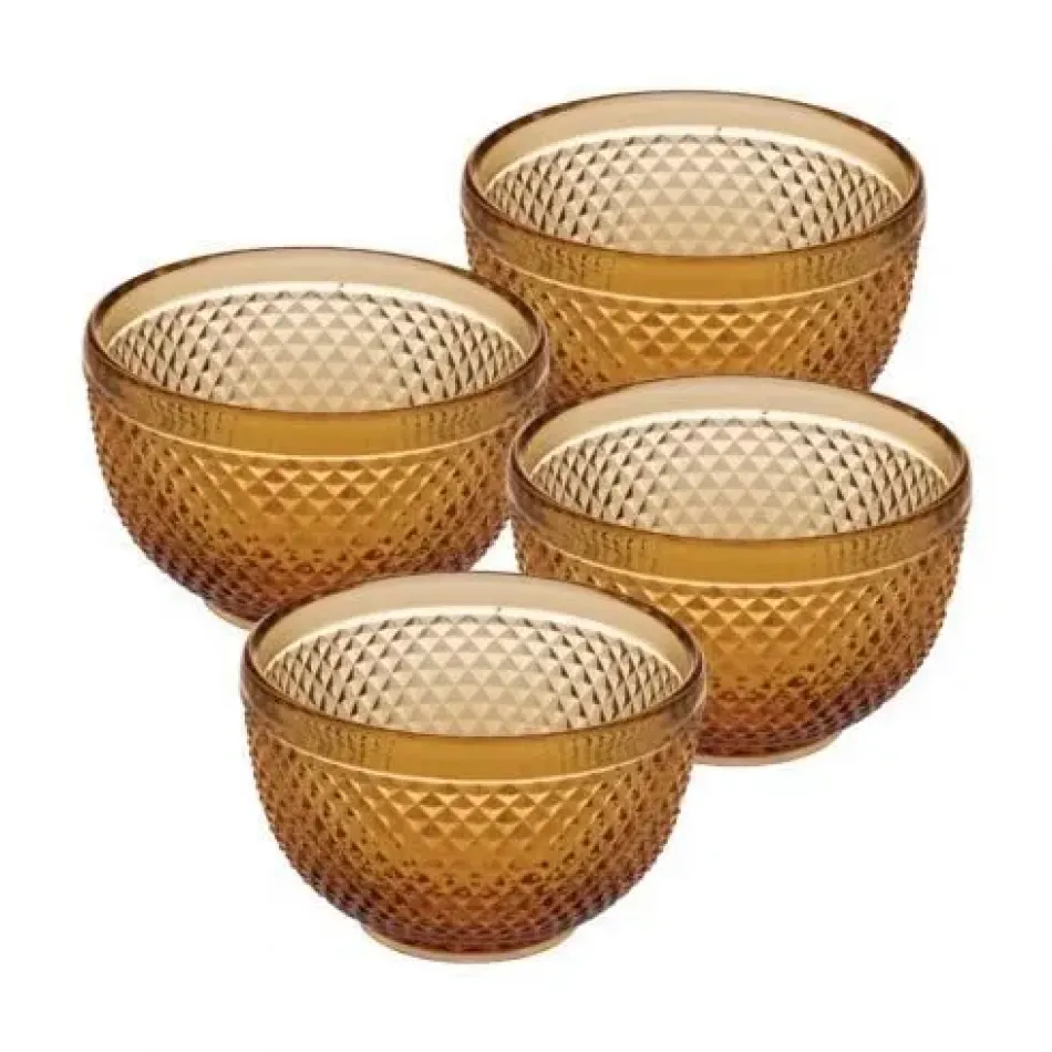 Bicos Amber Small Bowl, Set of 4