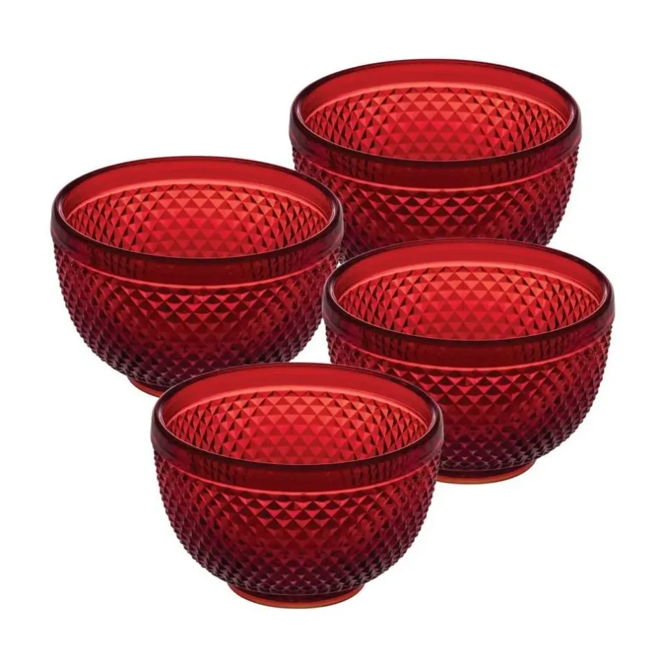 Bicos Red Small Bowl Red, Set of 4