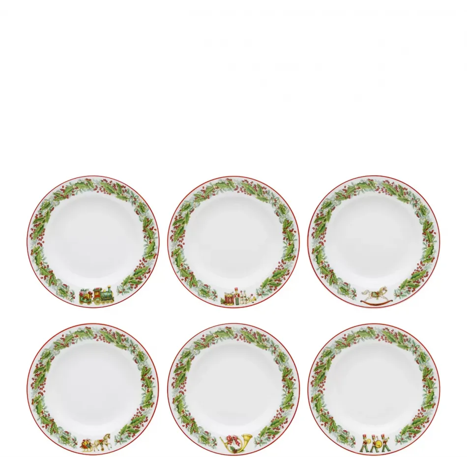 Christmas Magic Set 6 Soup Plates