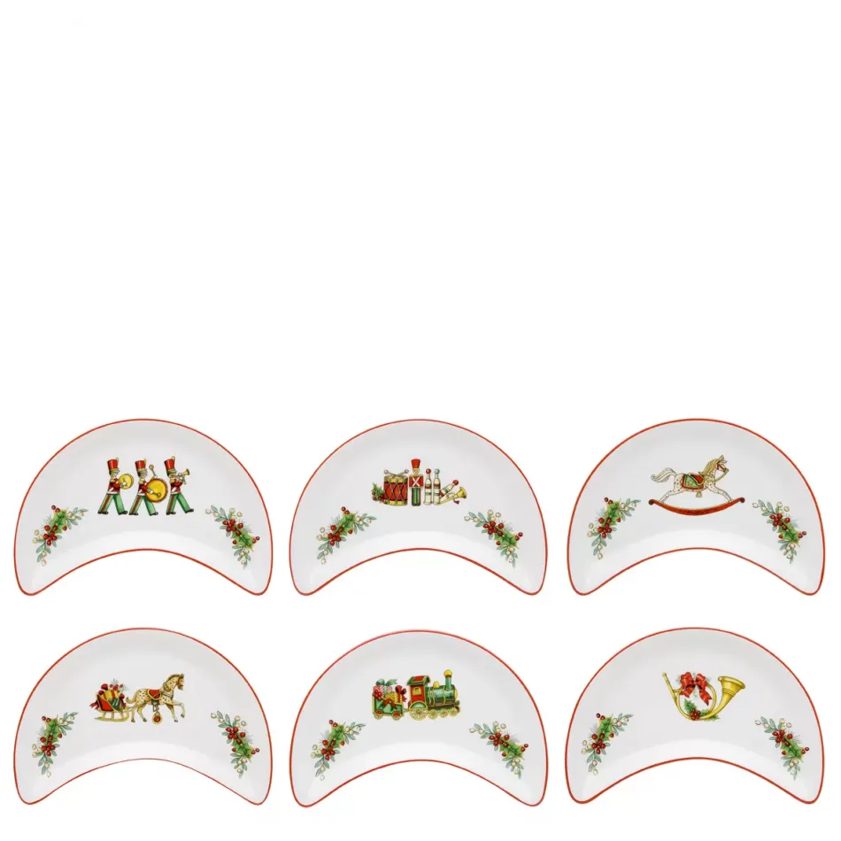 Christmas Magic Set 6 Salad Dishes