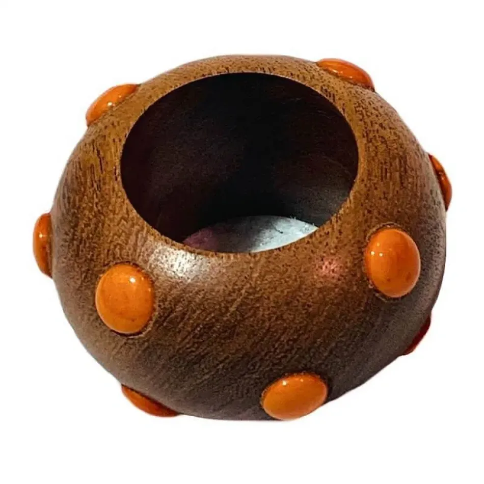 Candy Dot Orange Napkin Ring