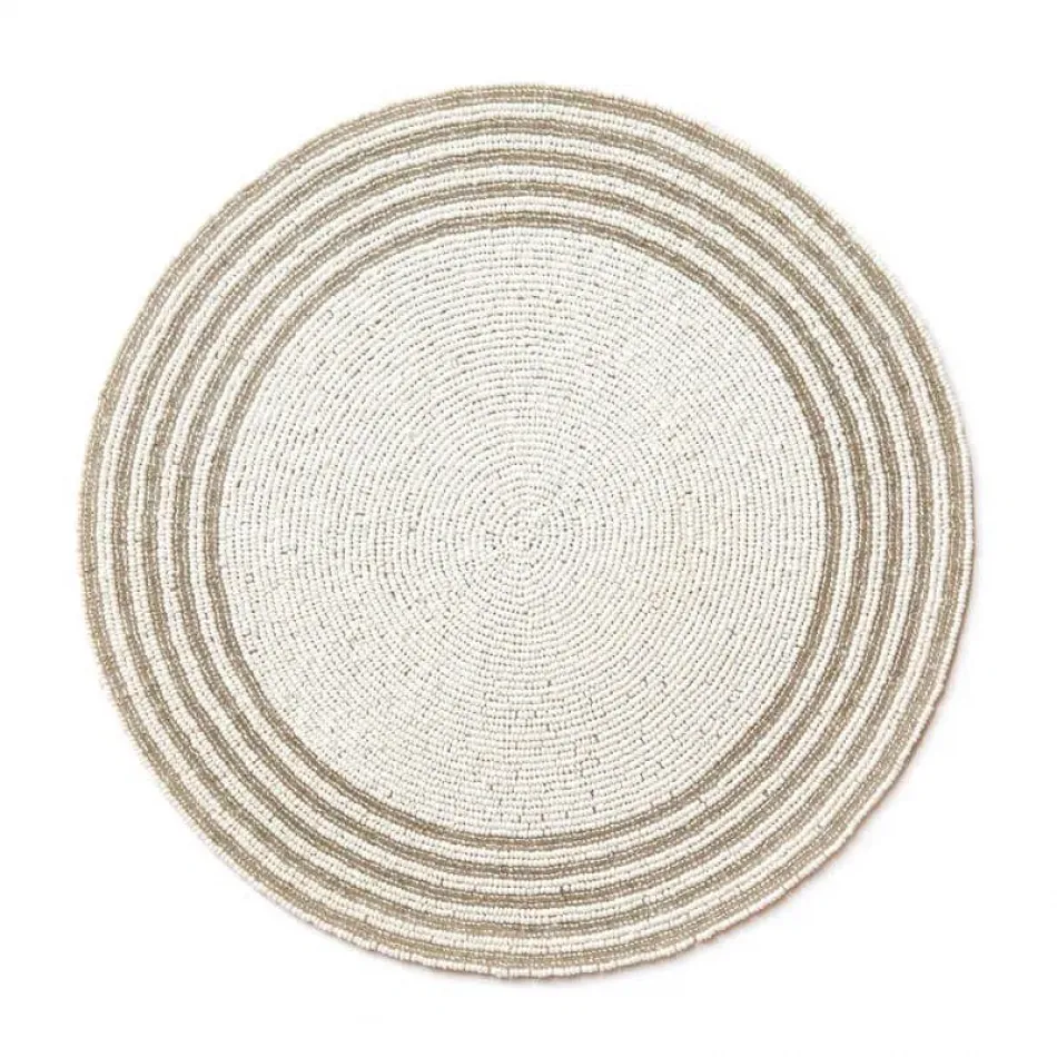 Sparkle White 15" Round Placemat