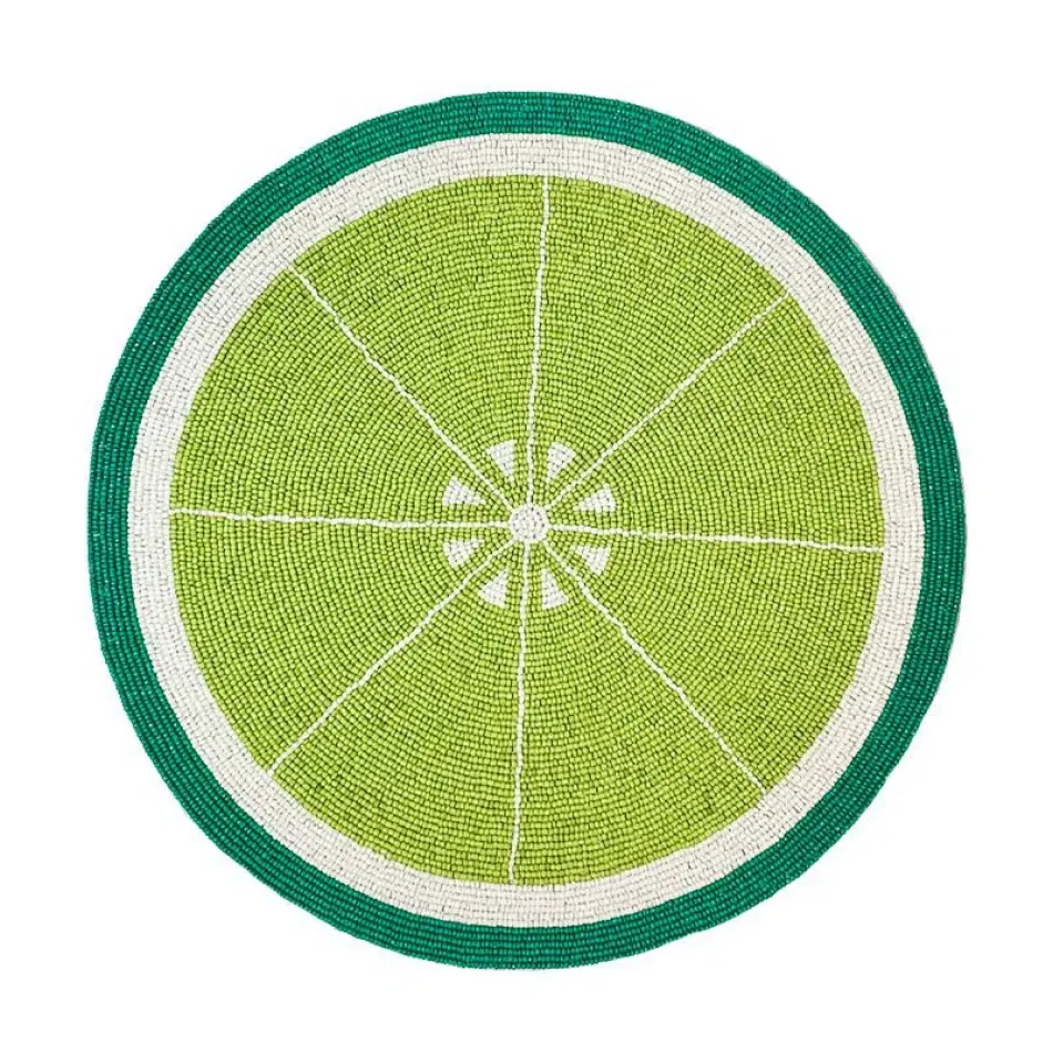 Lime Green 15" Round Placemat