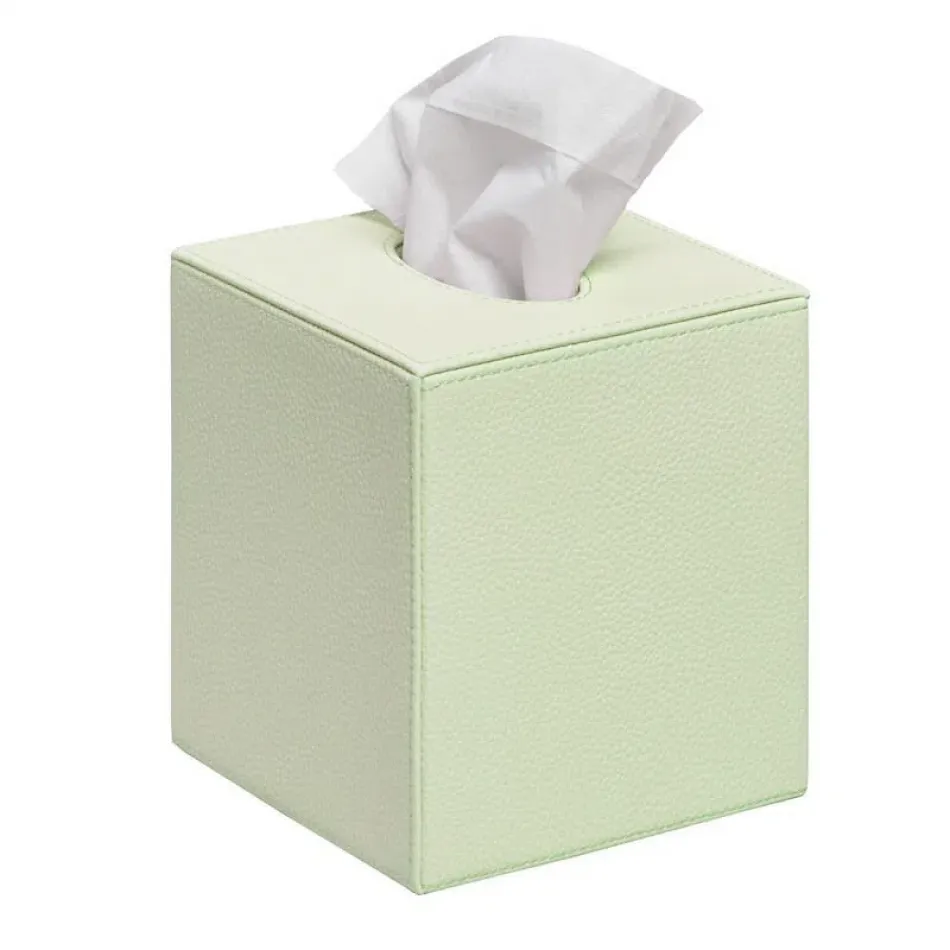 Faux Leather Tissue Box Von Gern Home x Dragons Of Walton Street Light Green