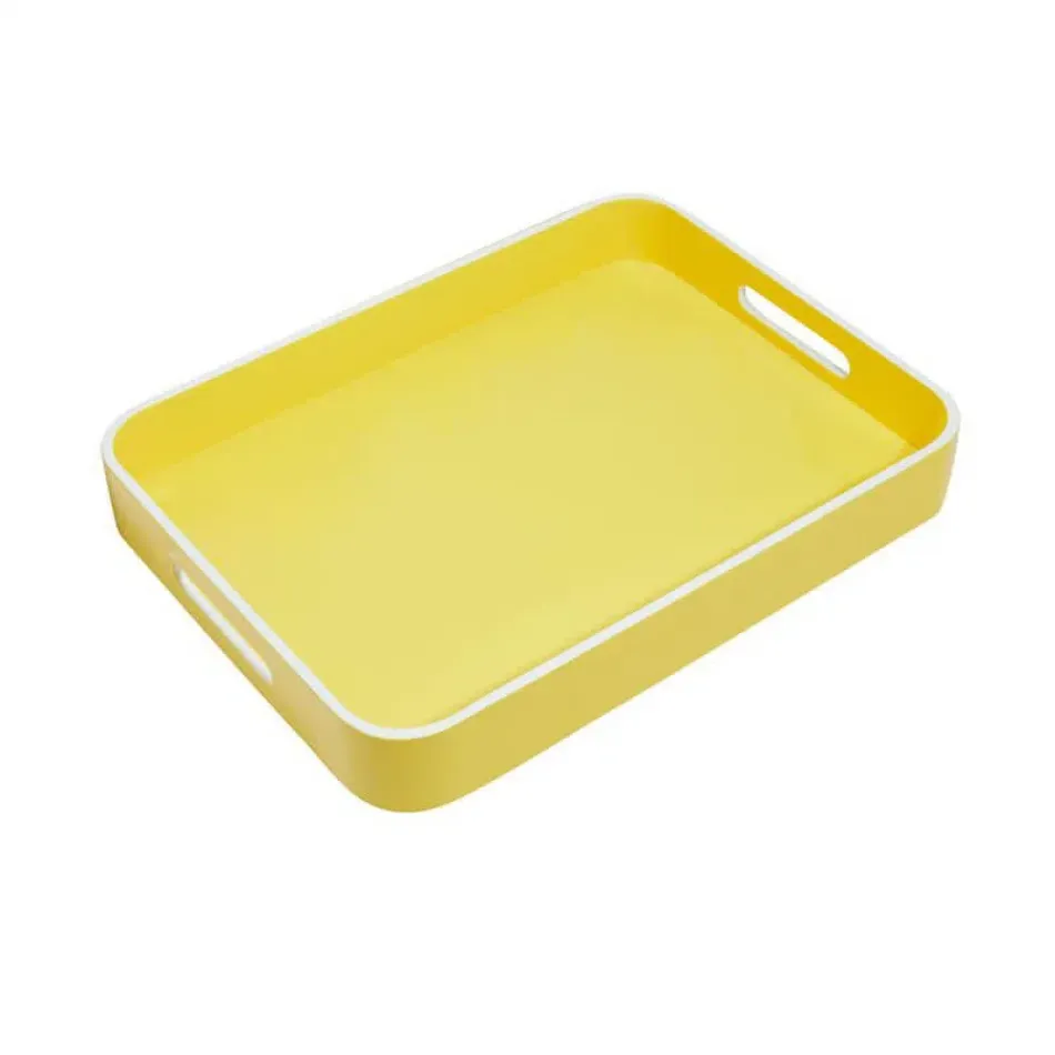 Lemon 12" x 16" x 2" Medium Lacquer Tray