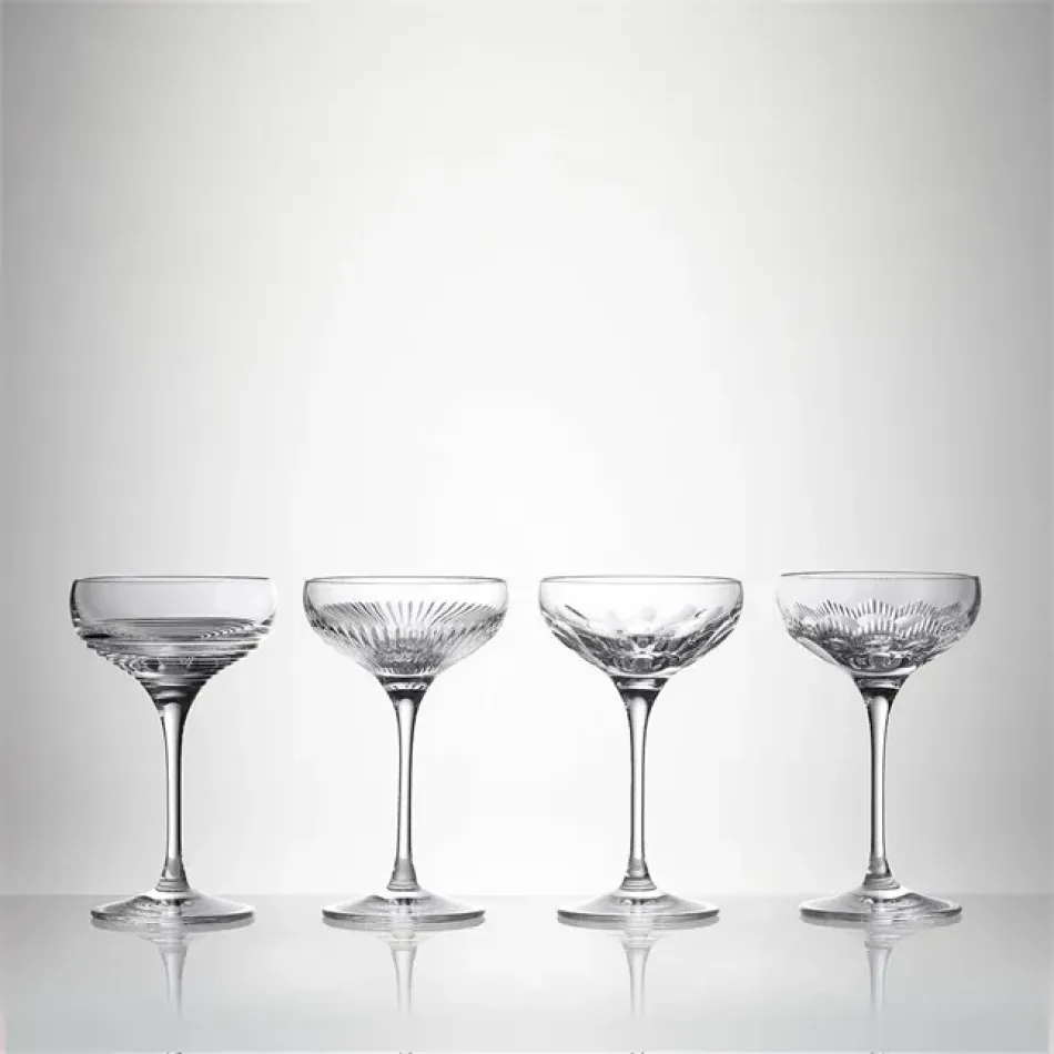 Mixology Mixed Coupe Clear 4 oz Set of 4