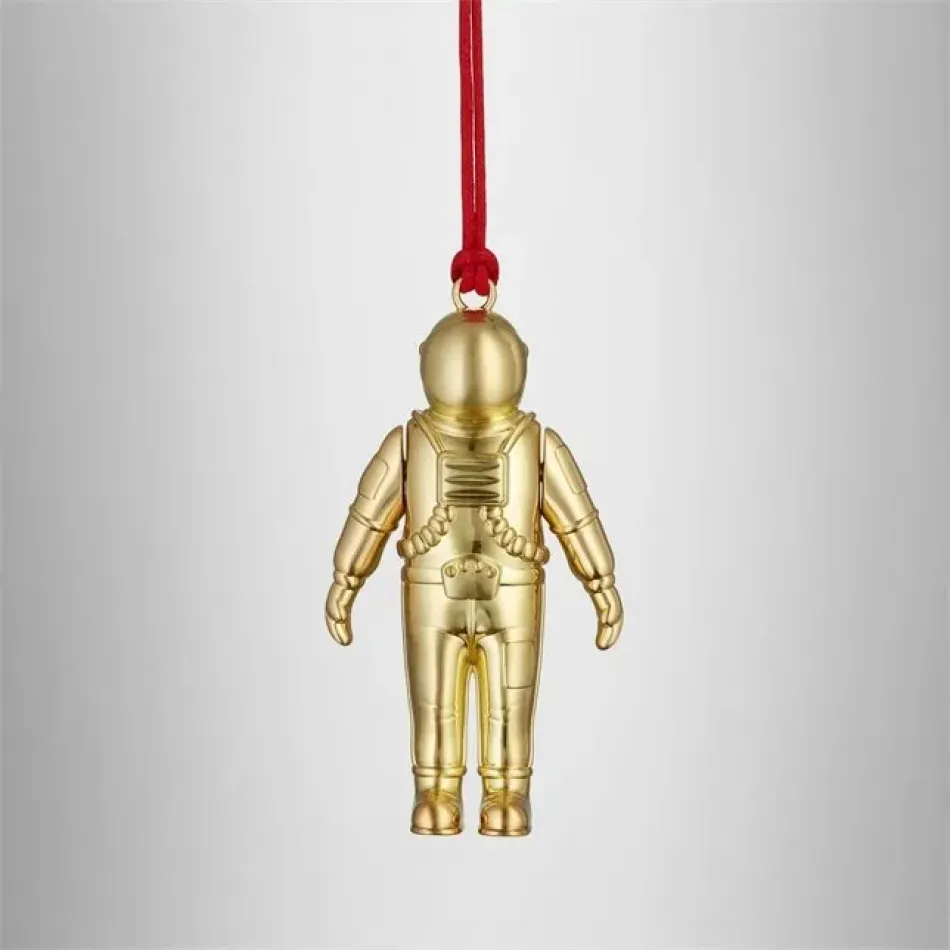 Christmas Spaceman Golden Ornament