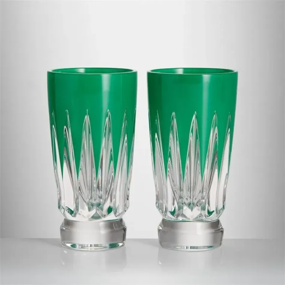 New Year Shot Glasses Firework, Set of 2 Green