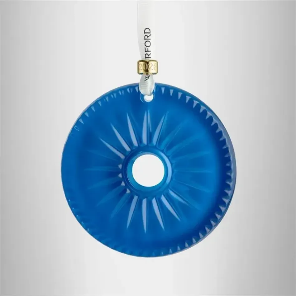 New Year Firework New Year 2026 Blue Disc Ornament