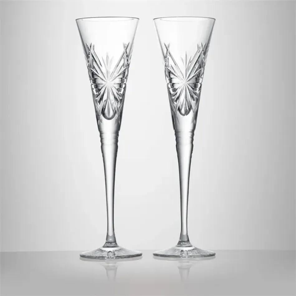 Winter Wonders Snowflakes Flute Set of 2