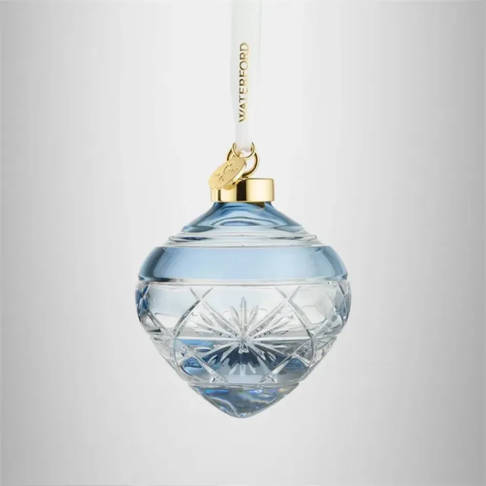 Winter Wonders Icy Blue Snowflakes Bauble Ornament