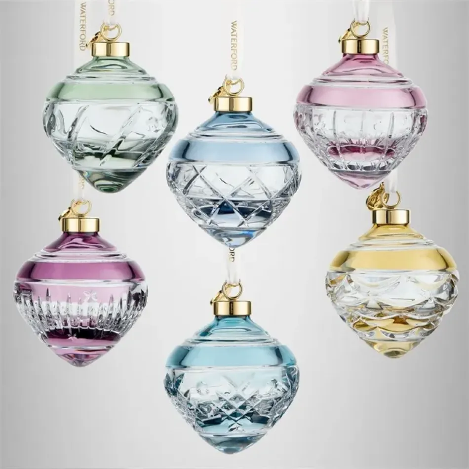 Winter Wonders Assorted Color Snowflakes Bauble Ornament Set of 6