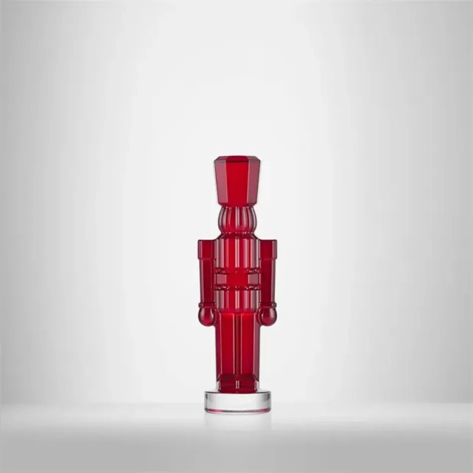 Christmas Crystal Red Standing Nutcracker