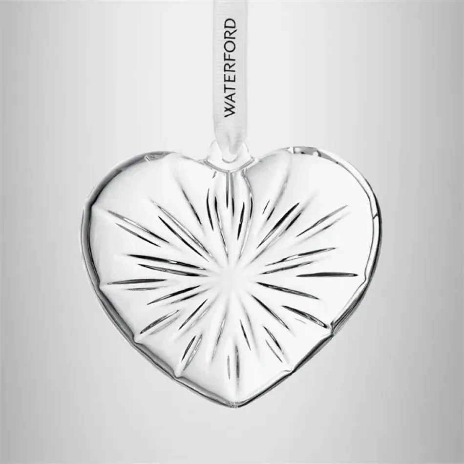 Christmas Crystal Heart Ornament