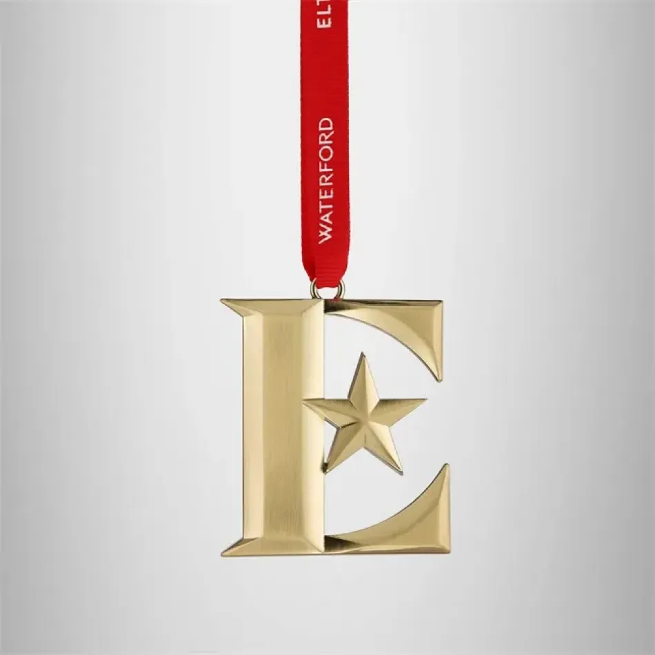 Elton John "E" Icon Golden Ornament