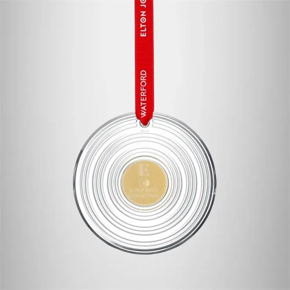 Elton John Vinyl Record Ornament