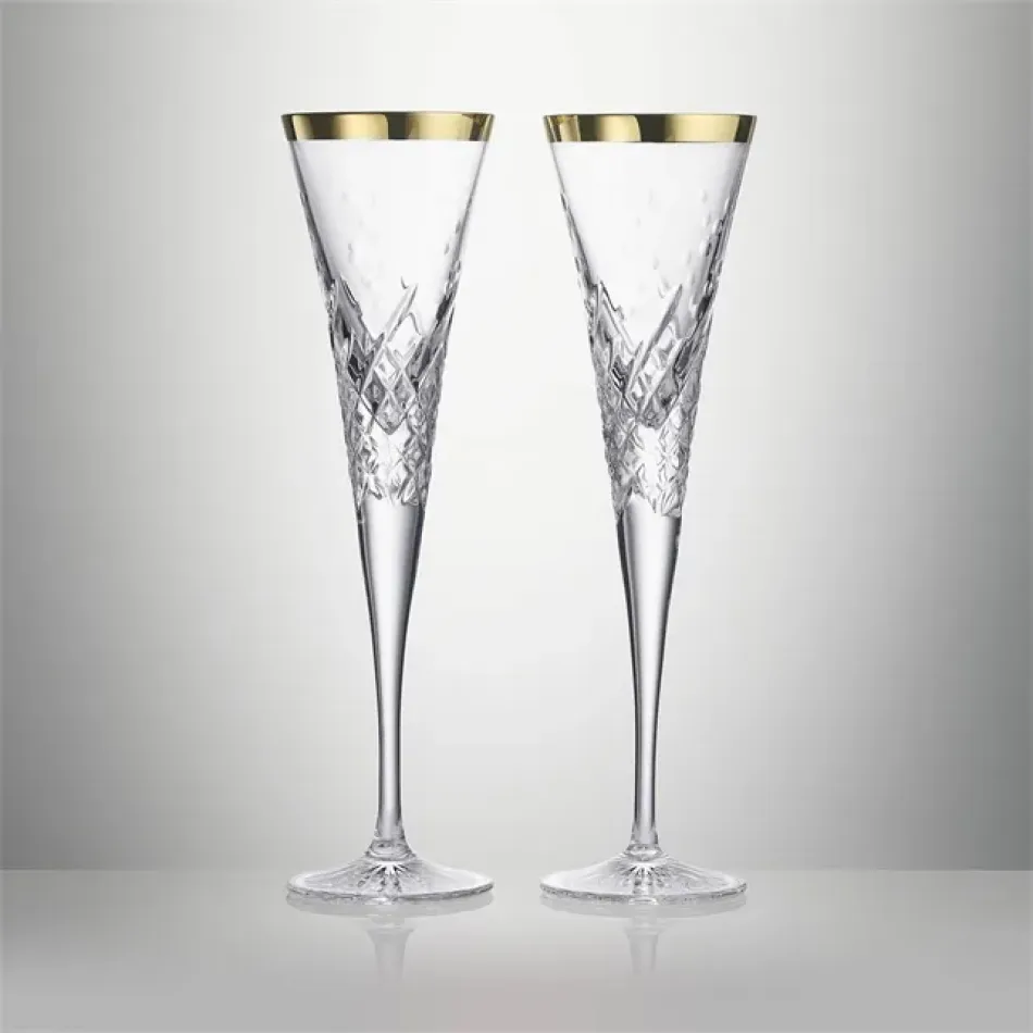 Celebrations Gilded Toasting Flute 4.5oz Set of 2