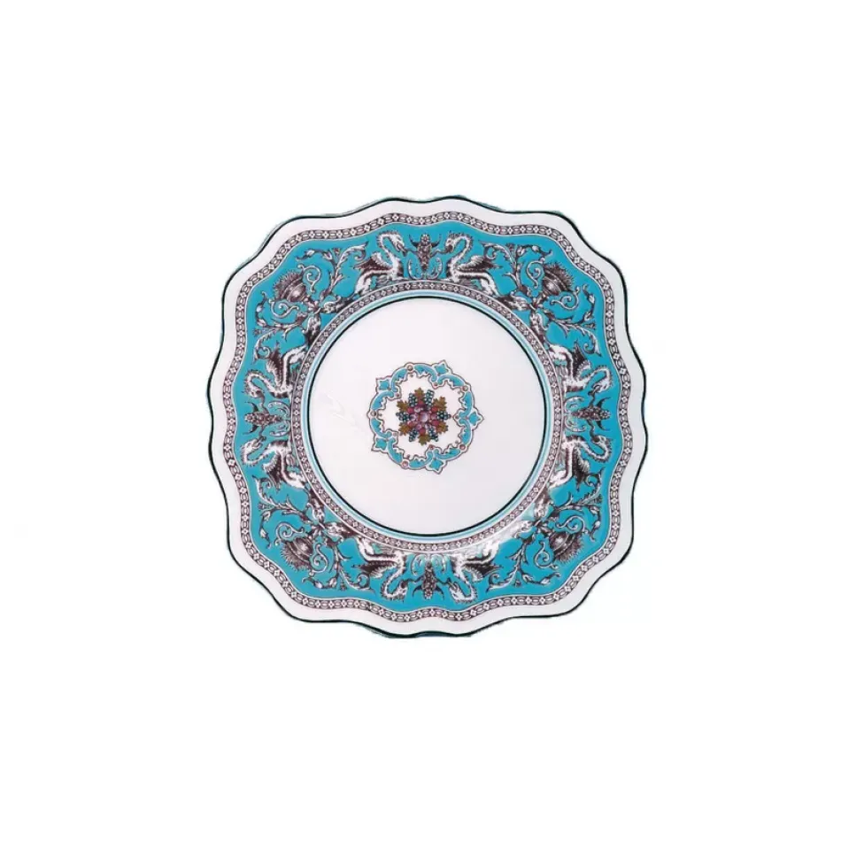 Florentine Turquoise Square Plate 21cm 8.2in
