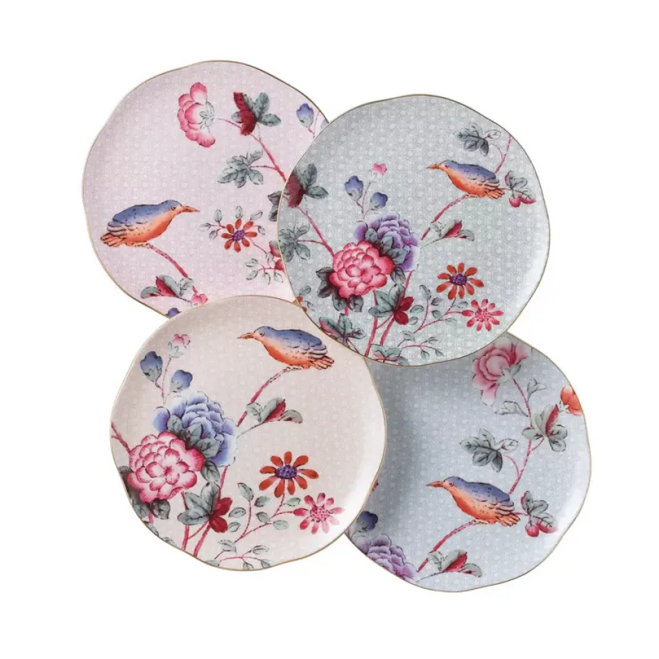 Cuckoo Plate 20cm 8in, Set of 4