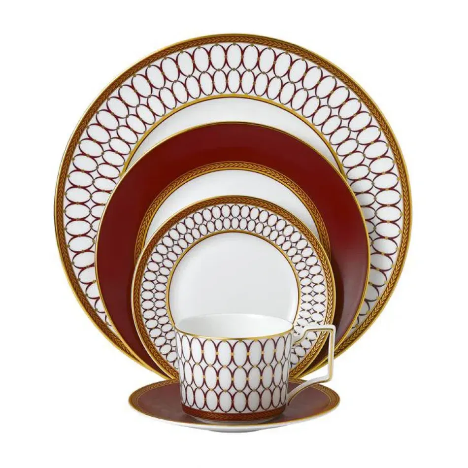 Renaissance Red Dinnerware Set, 5 Pieces