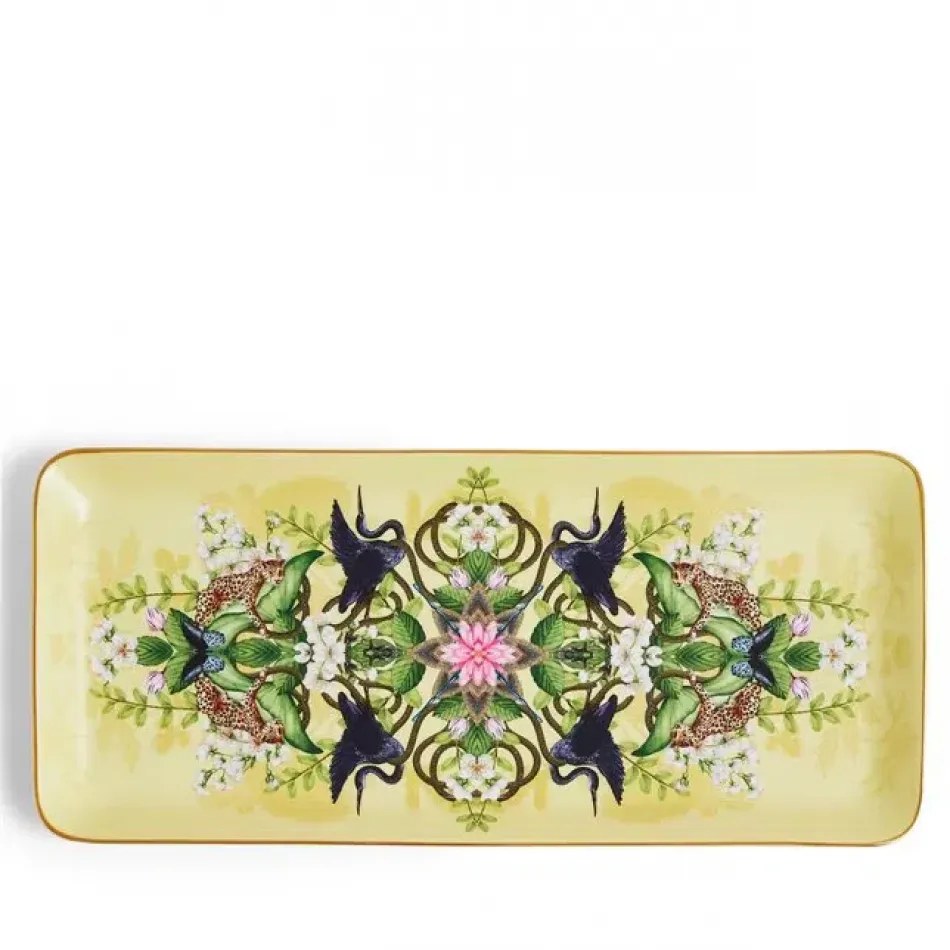 Wonderlust Waterlily Rectangular Tray 18.8cm 6.2in