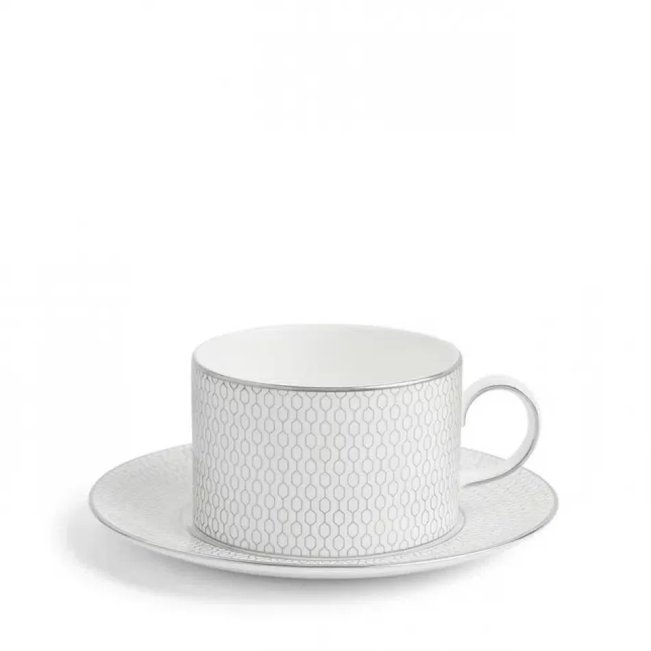 Gio Platinum Teacup & Saucer 260ml 8.7floz