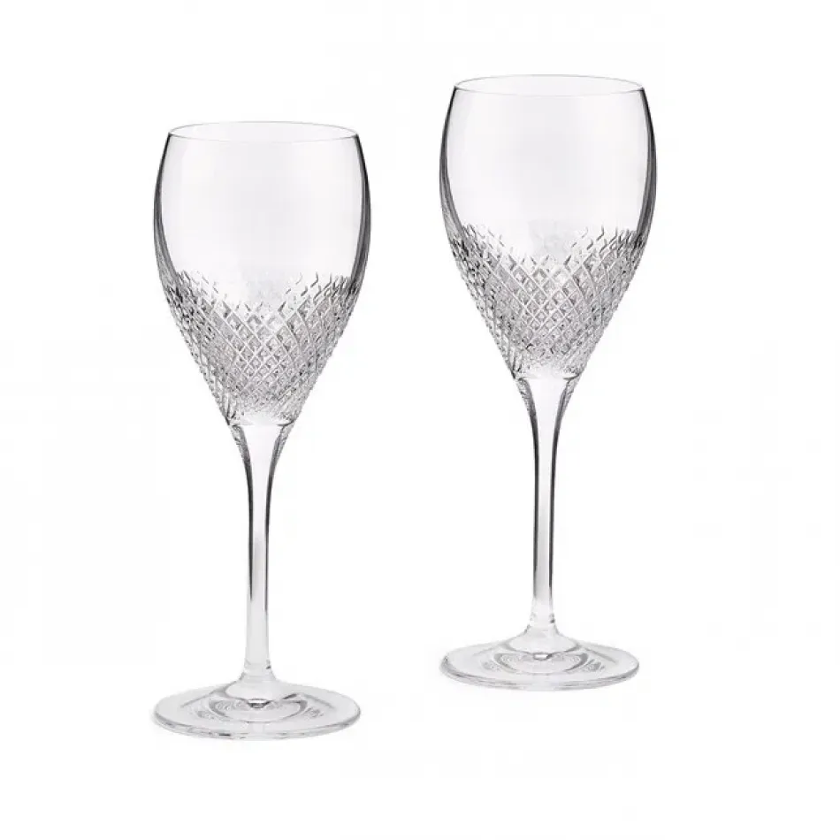 Vera Wang Diamond Mosaic Goblet, Set of 2