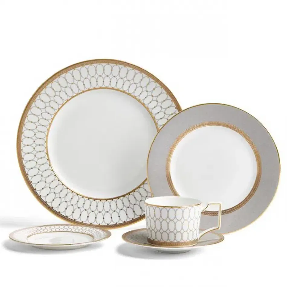 Renaissance Grey Dinnerware Set, 5 Pieces