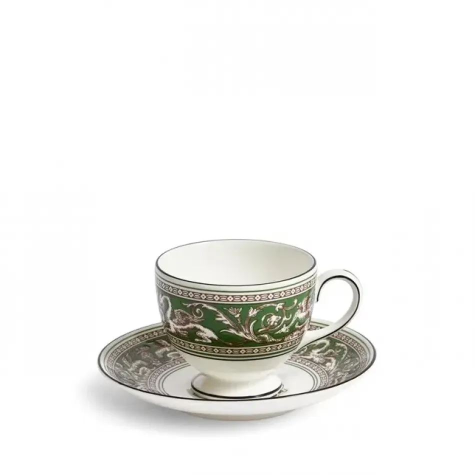 Florentine Verde Teacup Saucer 174ml 5.8floz