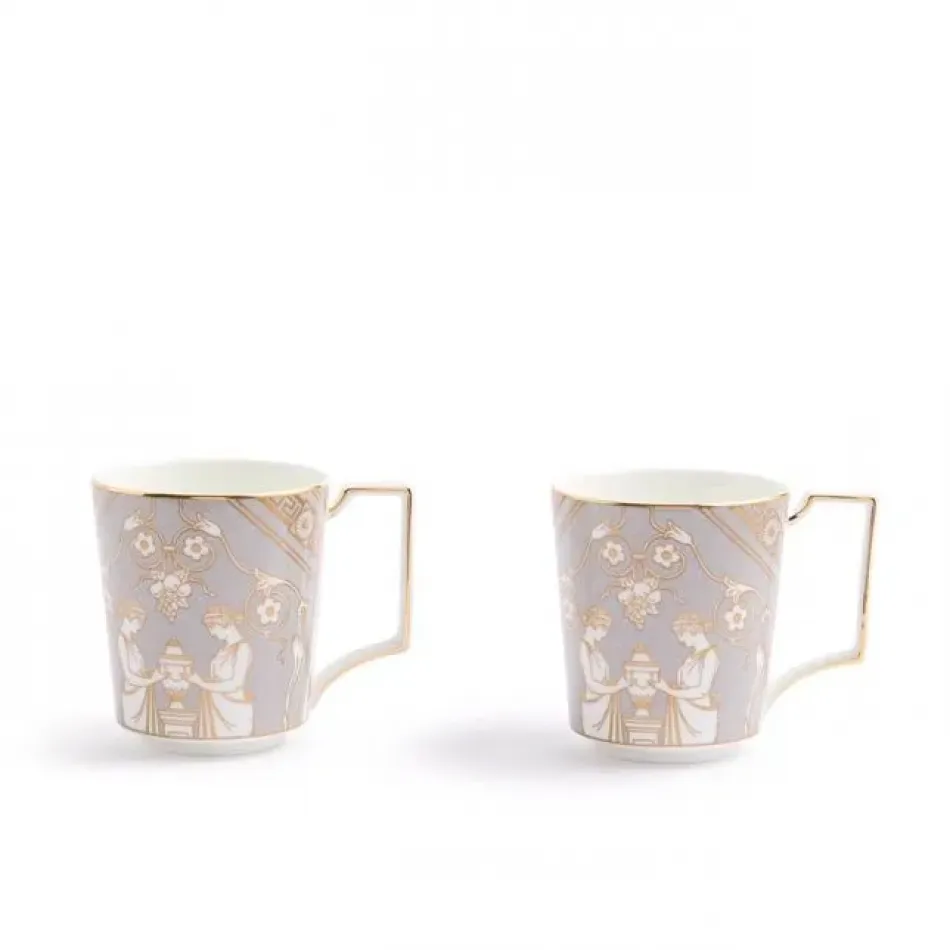 Renaissance Grey Accents Renaissance Grey Mug 300ml 10.1floz Set of 2