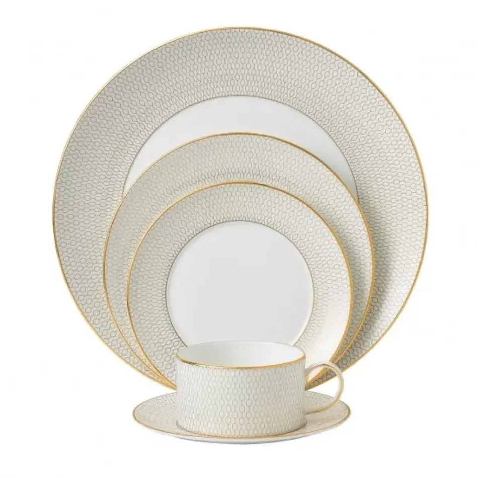 Gio Gold Dinnerware Set, 5 Pieces