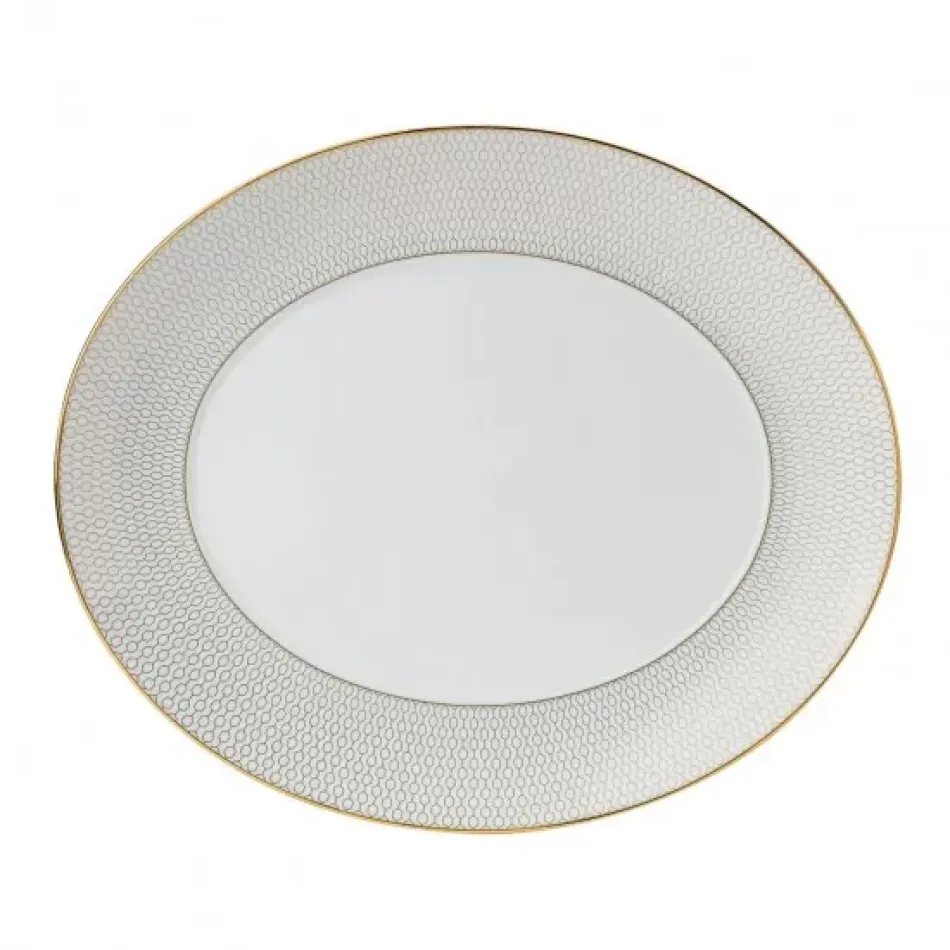 Gio Gold Oval Platter 33.2cm 13in