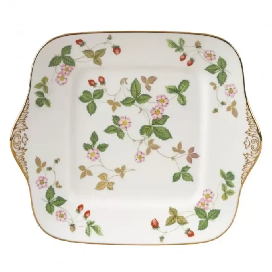 Wild Strawberry Square Cake Plate 29.3cm 11.5in