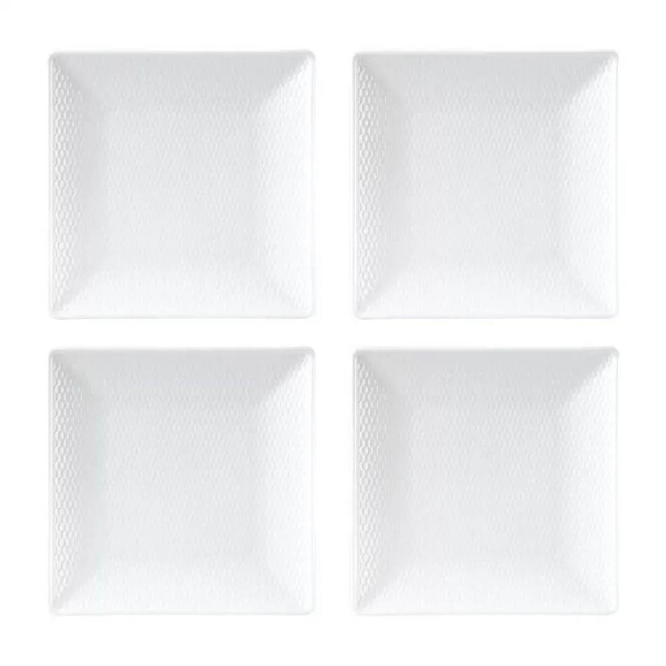 Gio Square Plate 4.5cm 5.7in, Set of 4