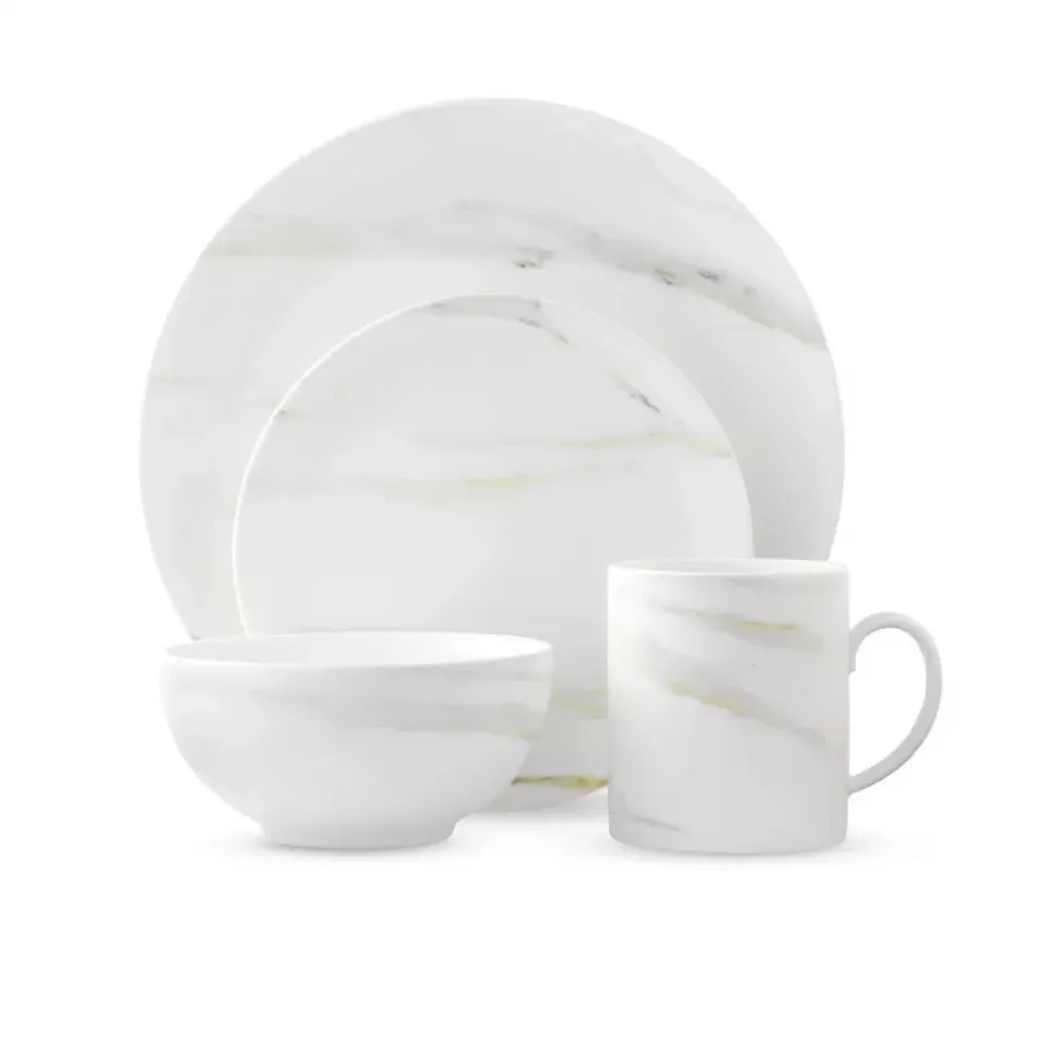 Vera Wang Venato Imperial Dinnerware Set, 4 Pieces