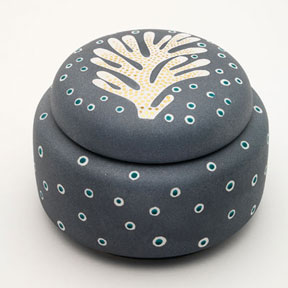Coral Round Box by Waylande Gregory