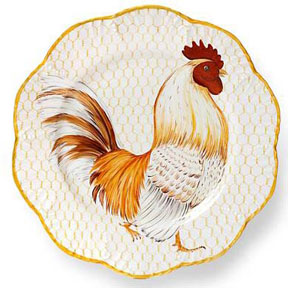 Plumes Rooster Dinnerware