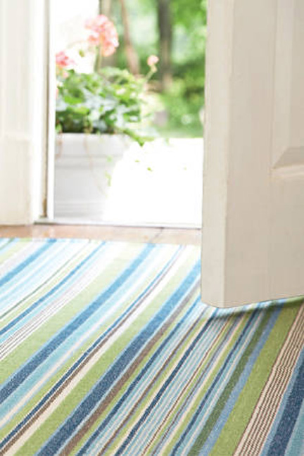 Fisher Ticking Woven Rug, from $30