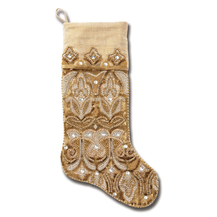 Kim Seybert Silver/Gold Royal Gate Stocking | Gracious Style