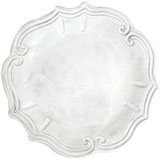 White Vietri INC-1120D Incanto Lace Service Plate//Charger