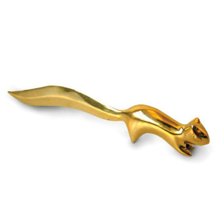 Brass Squirrel Letter Opener