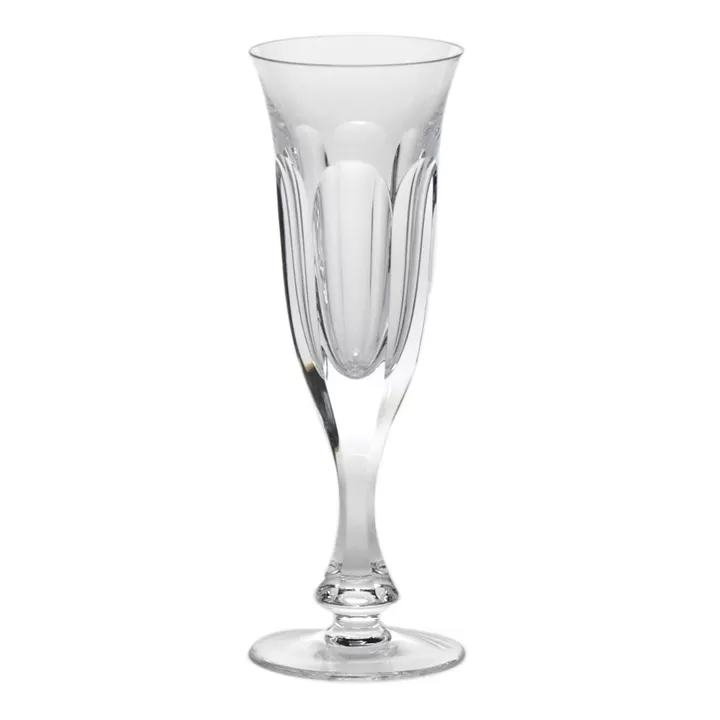 Clear Bohemian crystal champagne flute glass (200 ml) by Moser