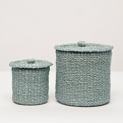 Chelston Chalky Blue Canisters