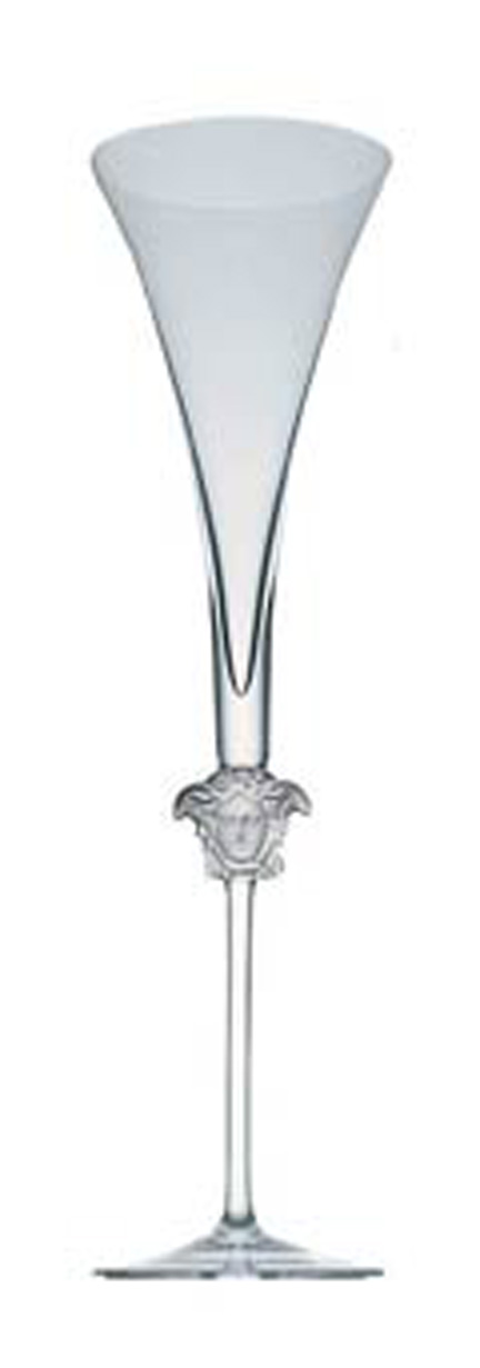 VERSACE Rosenthal MEDUSA  Lumiere Set of 2 CHAMPAGNE FLUTE 12 inch 