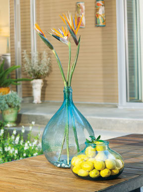 Recycled Italian Glass Vases