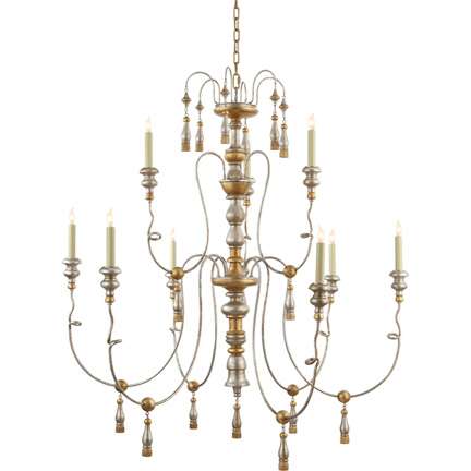 Suzanne Kasler Michele French Gilt Chandelier